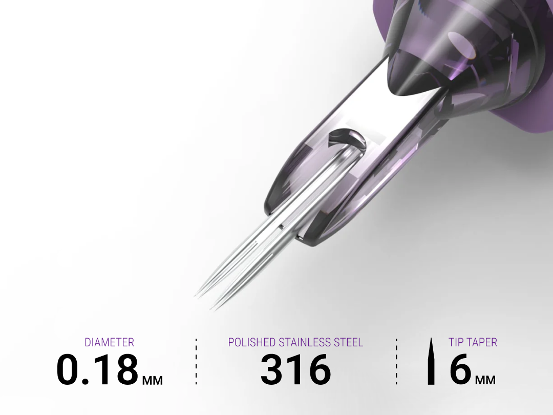 3 Round Liner .18mm 3RL/2 Tattoo Needle